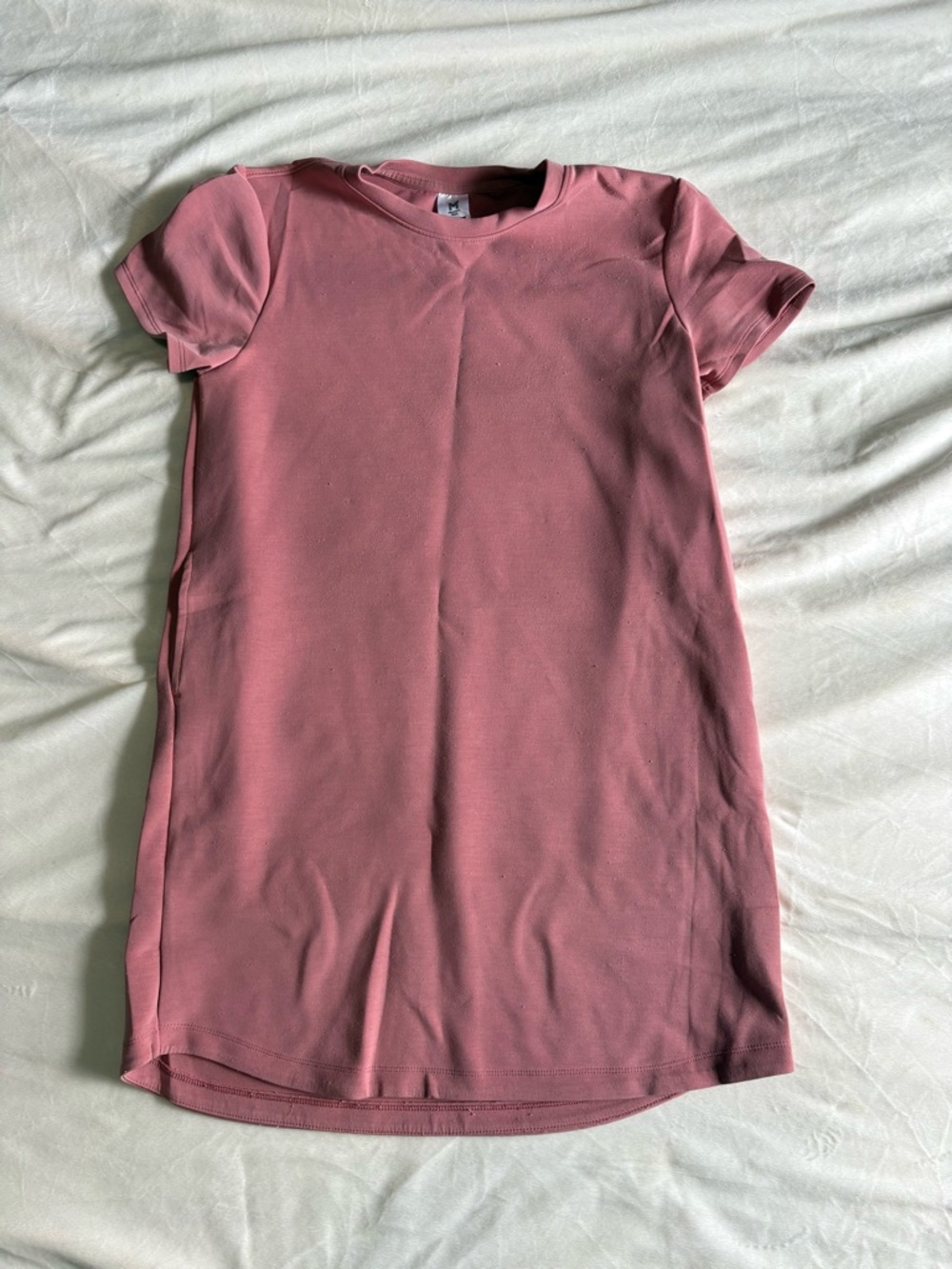 Short Pink Mauve T-Shirt Dress